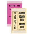 3"x5" Self Stick Windshield Parking Pass